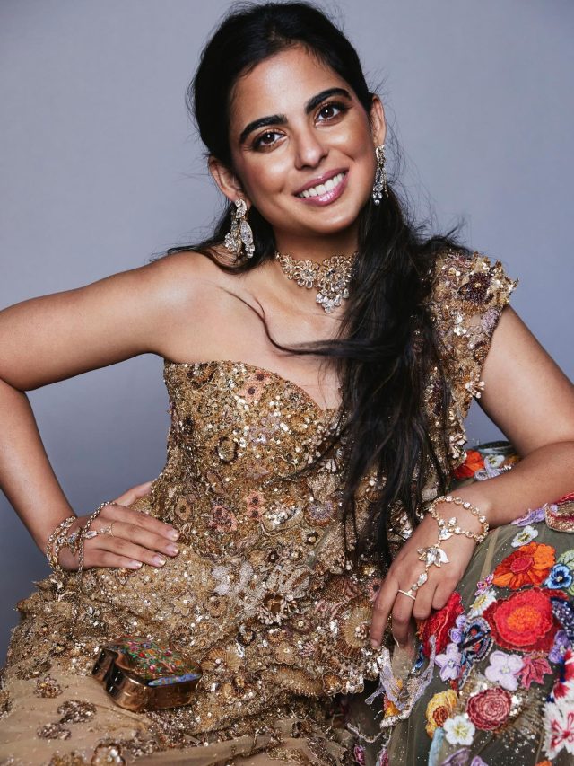 Isha Ambani at Met Gala theme of “The Garden of Time”