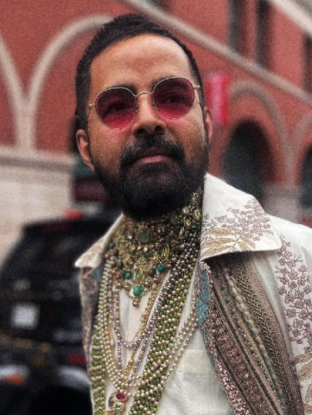 Sabyasachi Mukherjee on Met Gala carpet.